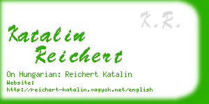 katalin reichert business card